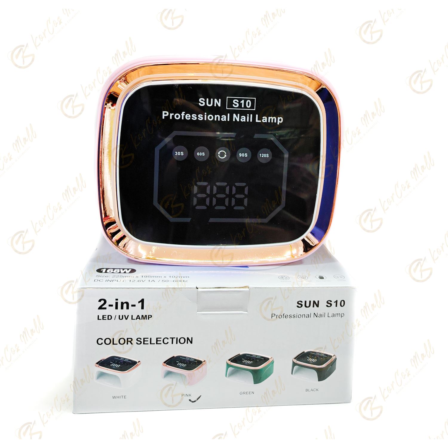 Lampe à Ongles UV/LED 2-en-1 SUN S10 168W : Séchage Rapide et Professionnel